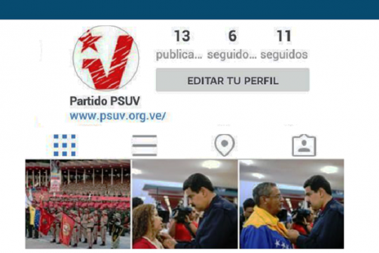 Instagram Partido PSUV